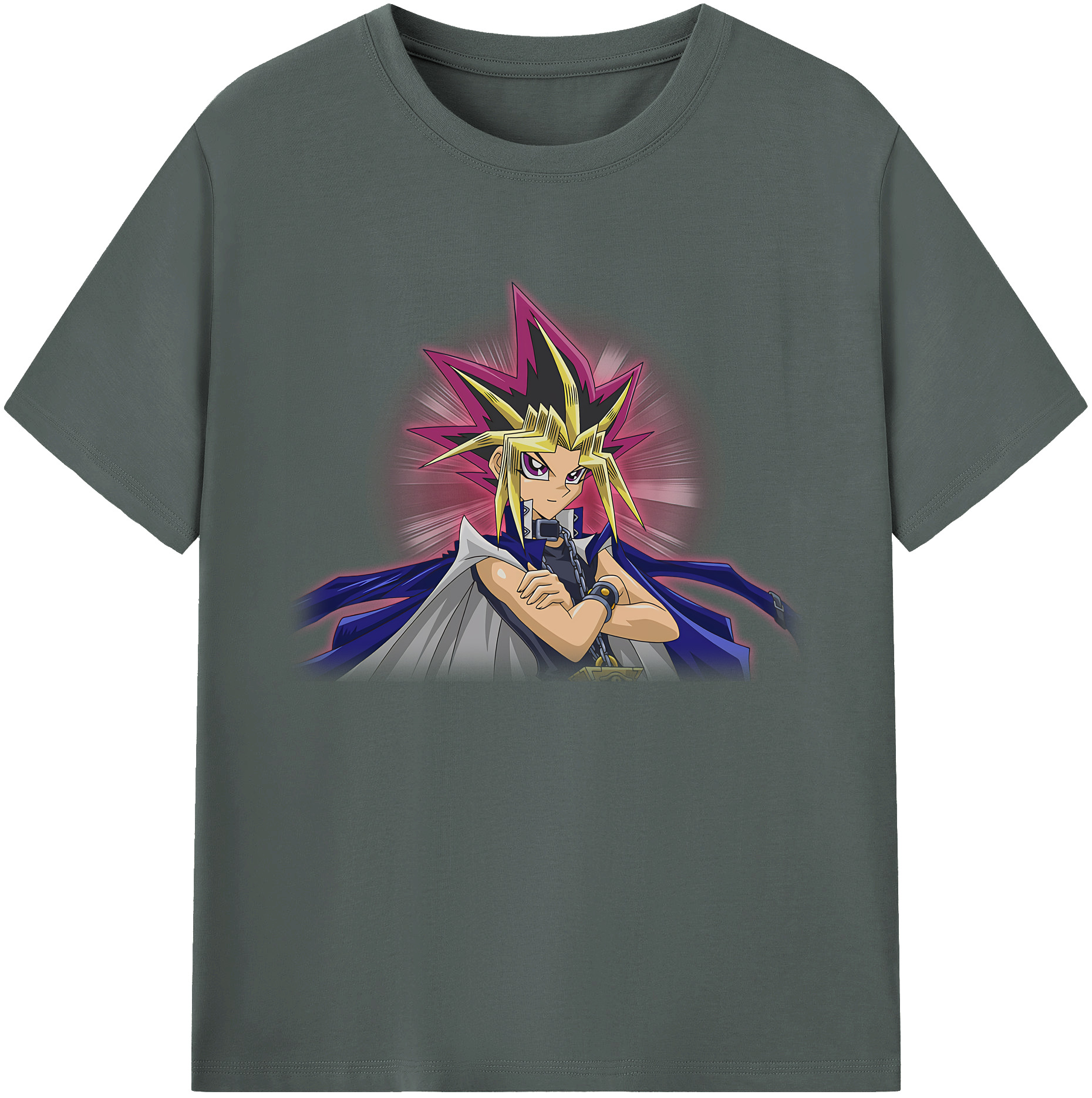 （画像用） 遊☆戯☆王 Yu-Gi-Oh! 綿100％ メンズ半袖Tシャツ｜肌触りやわらか＆通気性